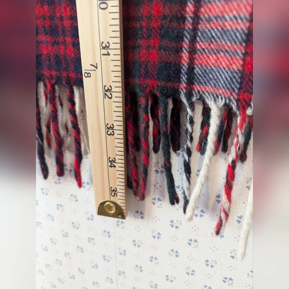 Wool Vintage Plaid Tartan Scarf Clan Scottish Highlander Outlander